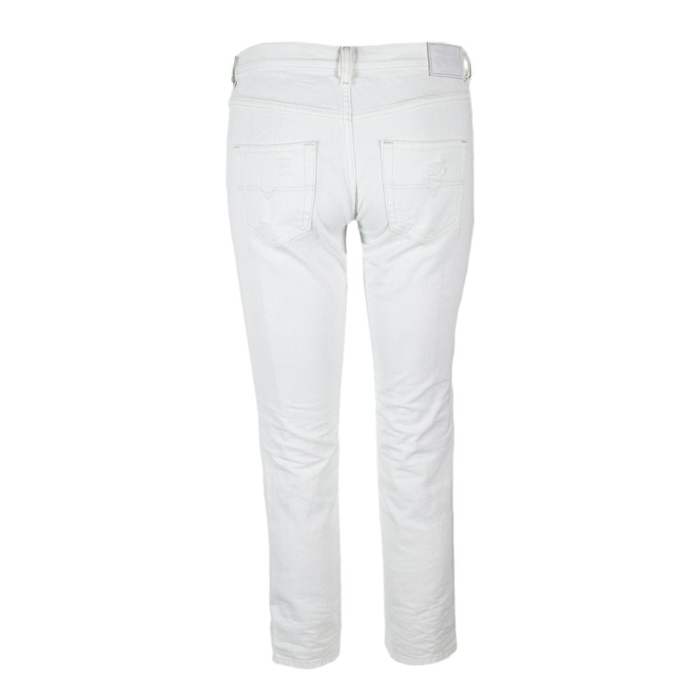 Diesel White Cotton Jeans & Pant