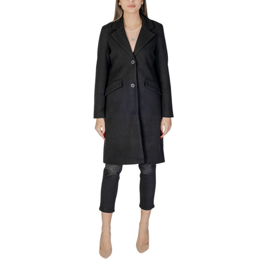 Vero Moda Black Polyester Jackets & Coat