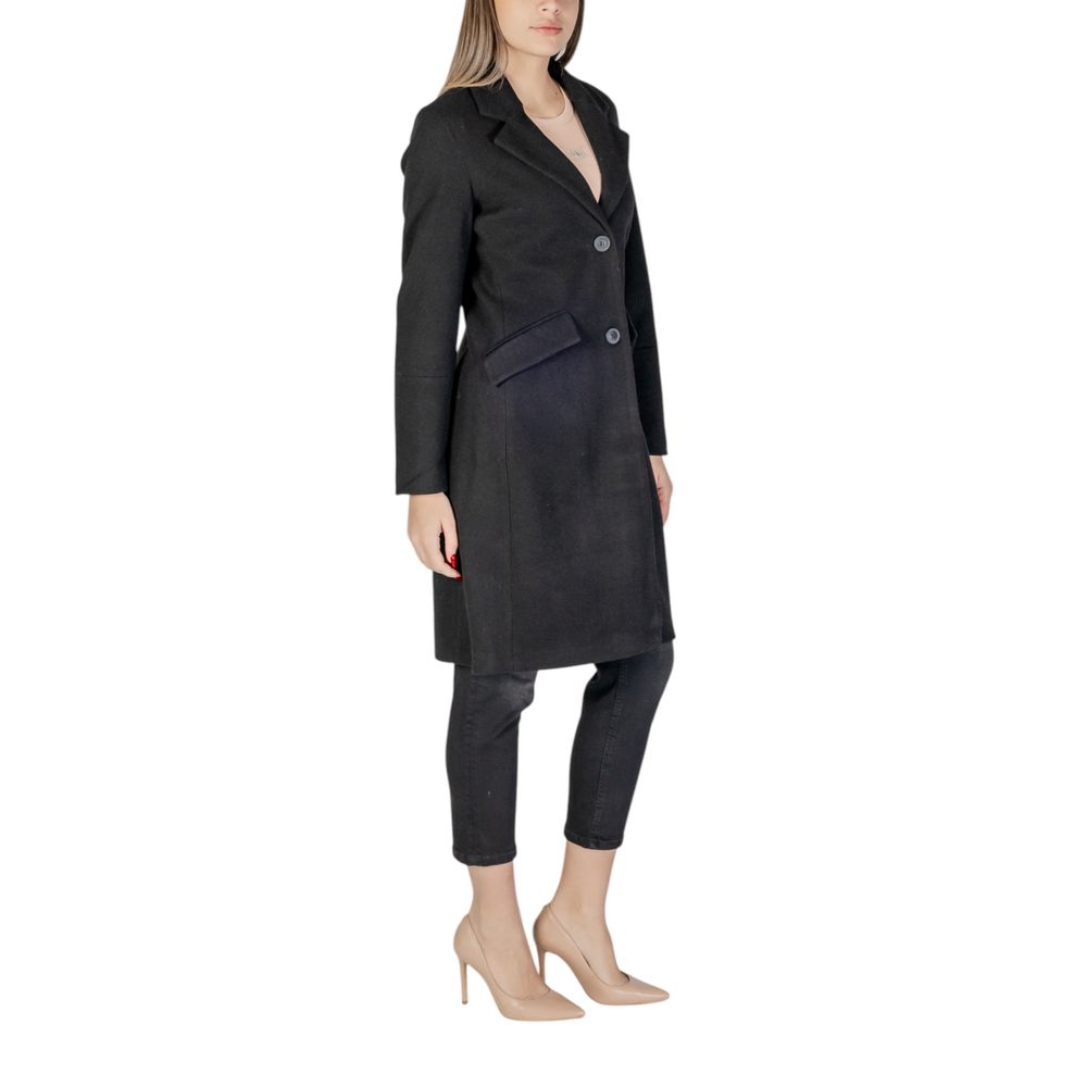 Vero Moda Black Polyester Jackets & Coat