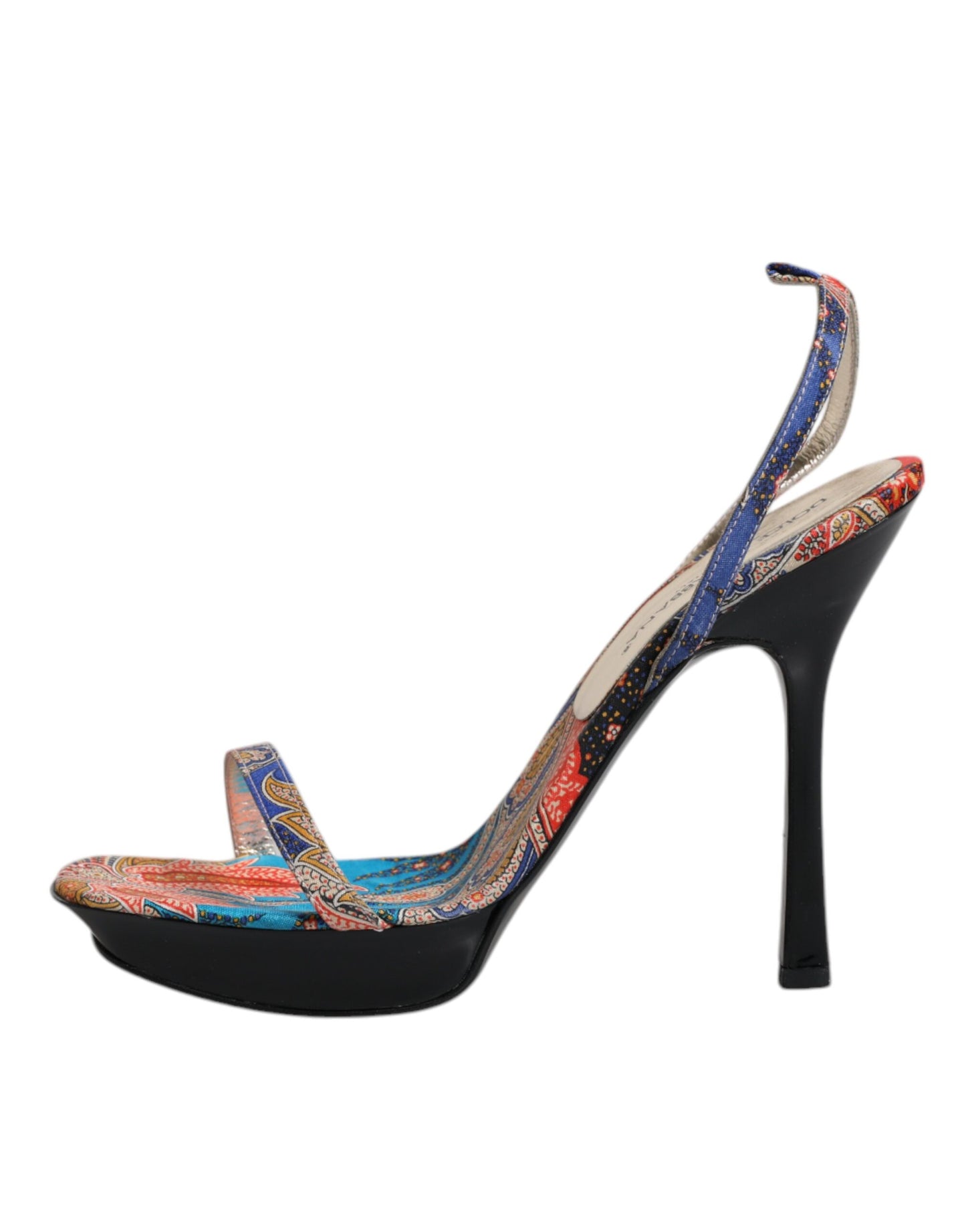 Dolce & Gabbana Multicolor Floral High Heels Sandals Shoes