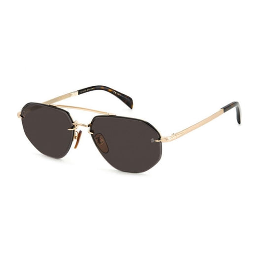 David Beckham Gold Metal Sunglasses