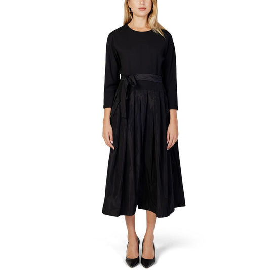 Sandro Ferrone Black Polyester Dress