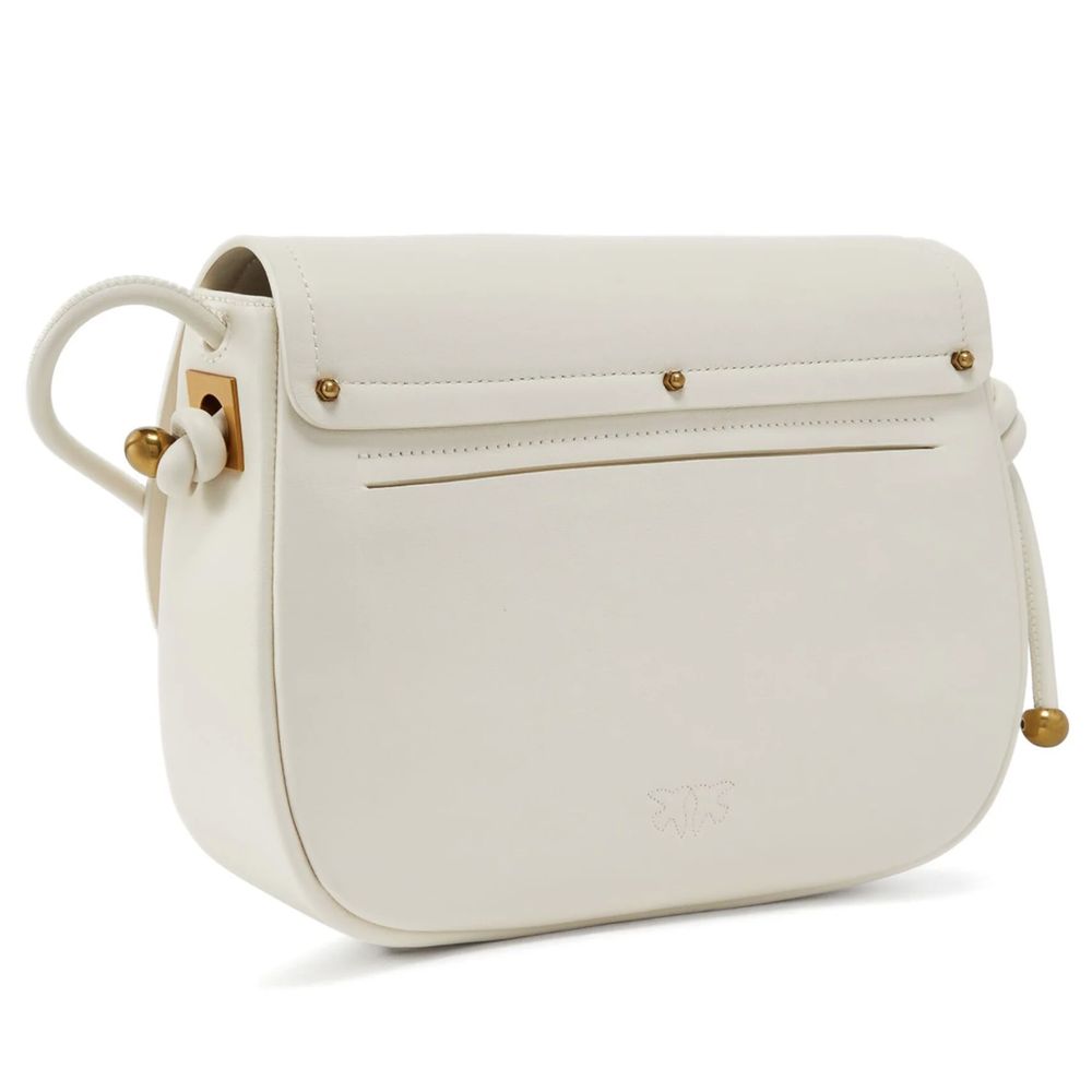 PINKO White Leather Women Crossbody Bag