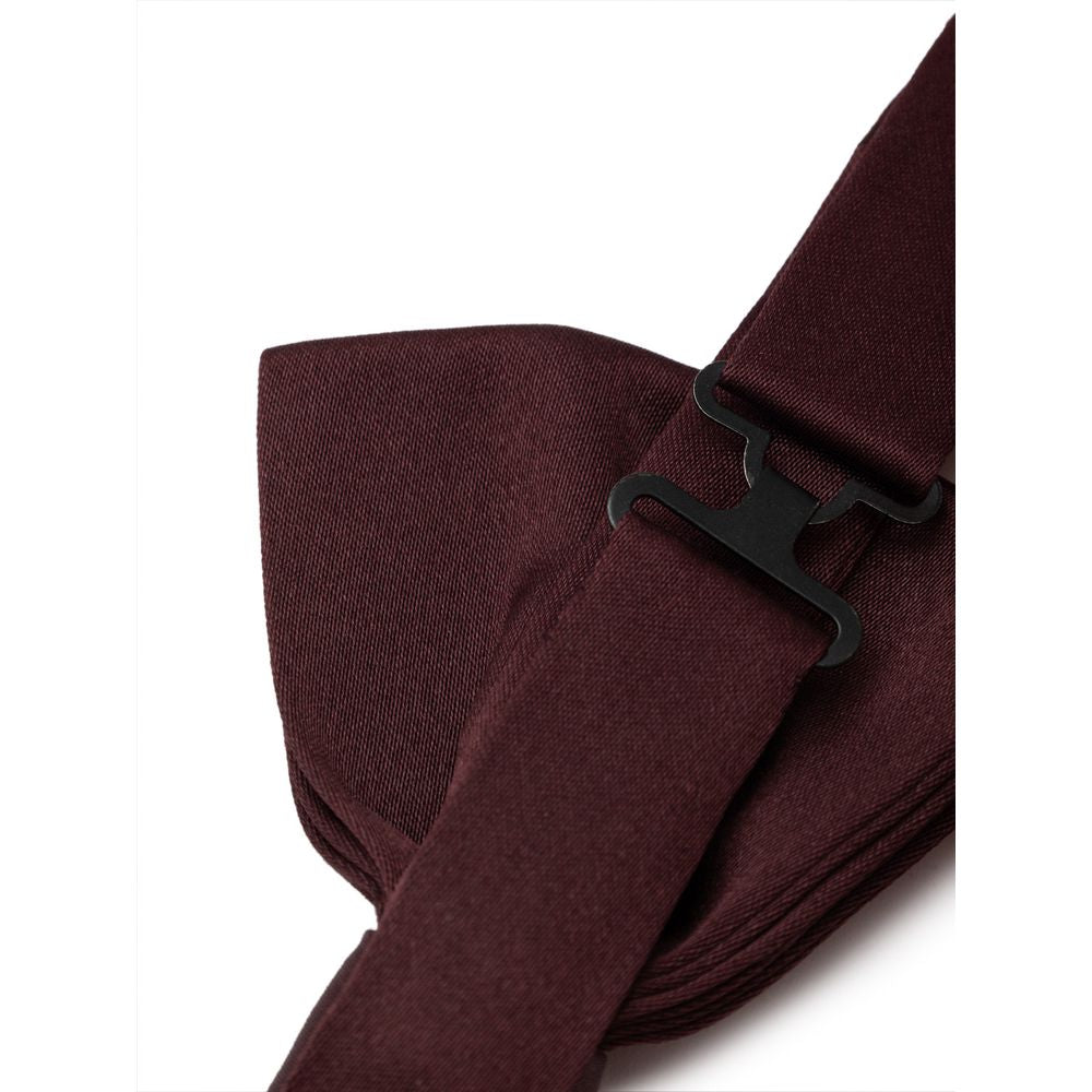 Dolce & Gabbana Burgundy Silk Ties & Bowty