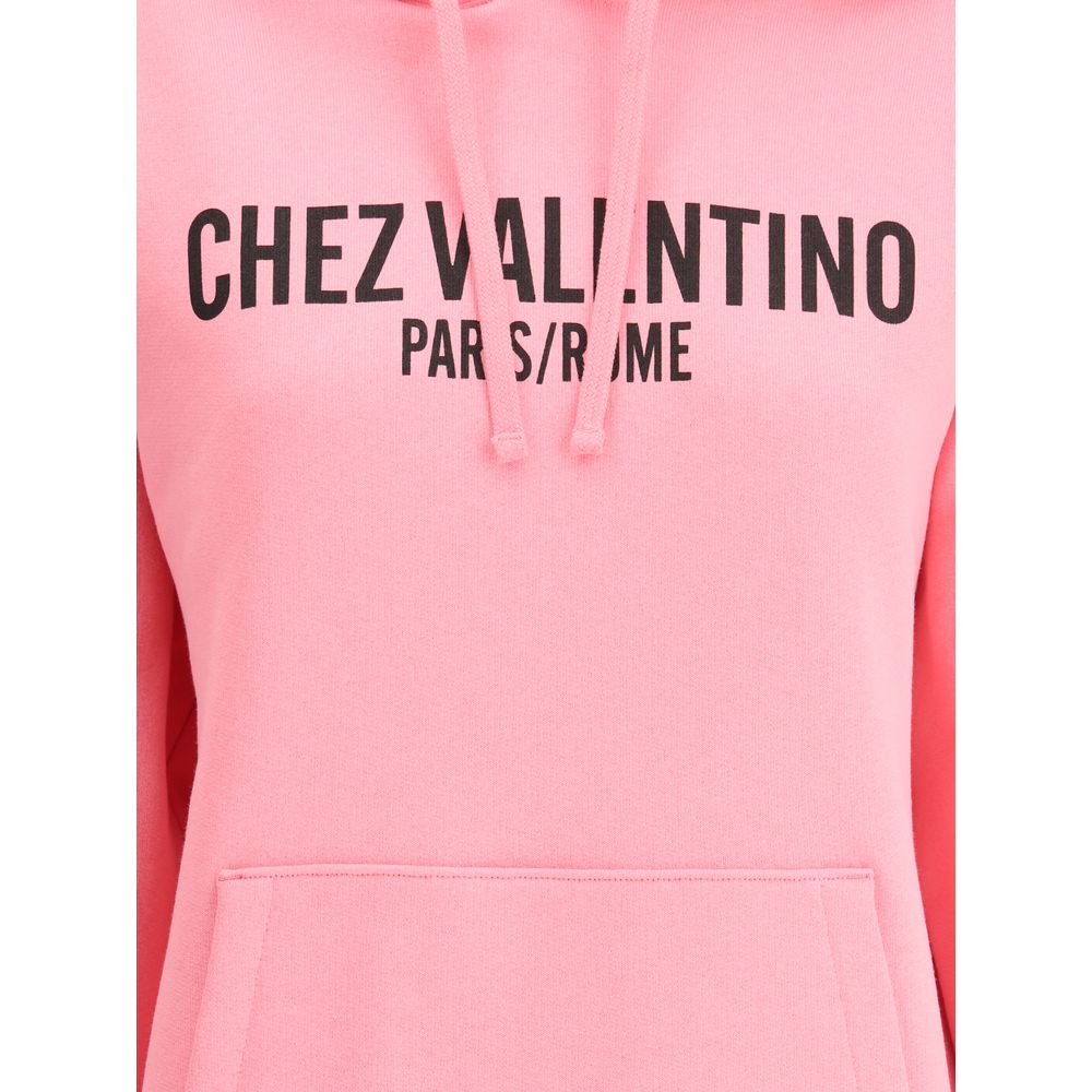 Valentino Pap Logo Cotton Hoodie