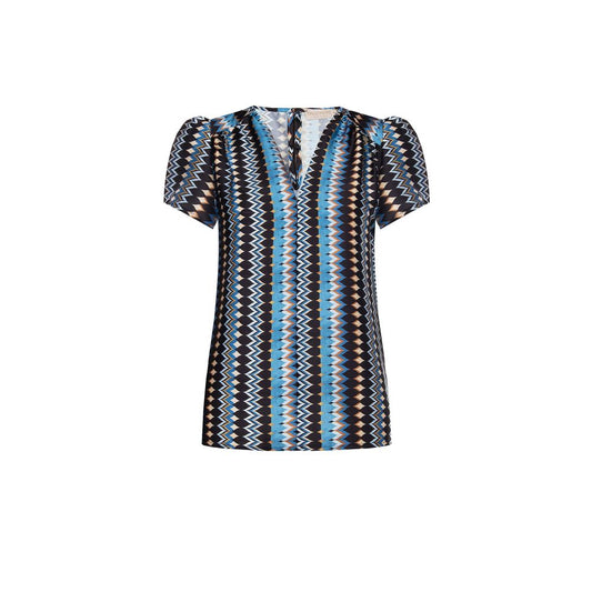 Rinascimento Turquoise Polyester Shirt