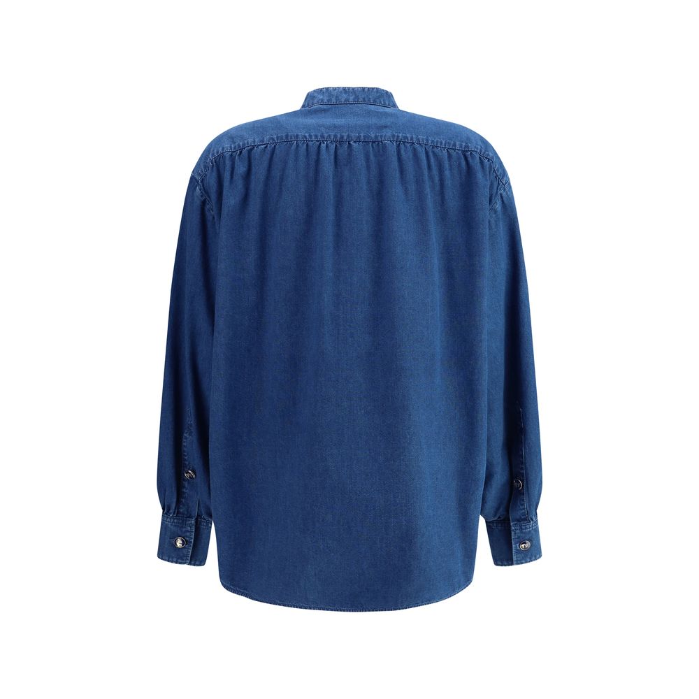 Valentino Pap Ruffle denim Shirts