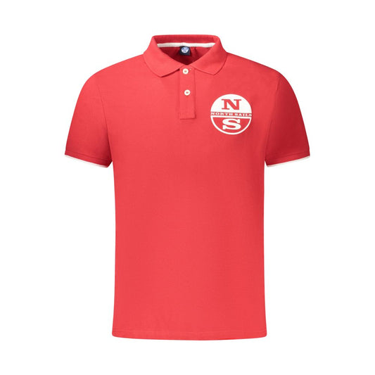 North Sails Red Cotton Polo Shirt