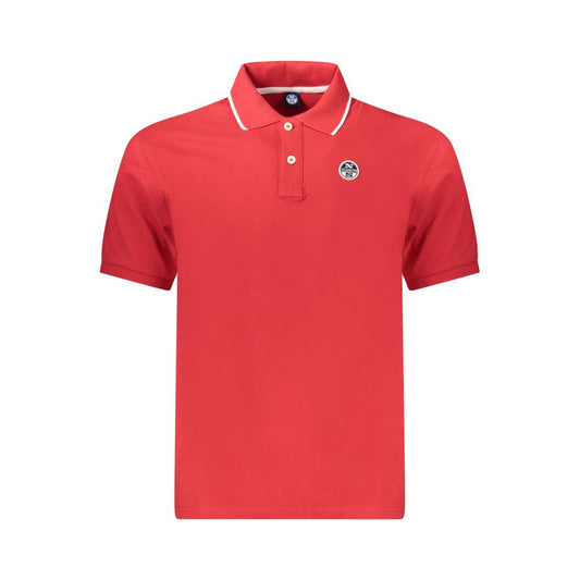 North Sails Red Cotton Polo Shirt