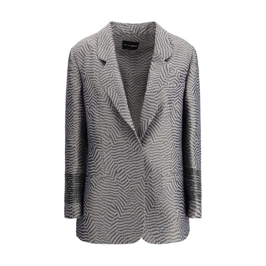 Giorgio Armani Embroidered striped Blazer