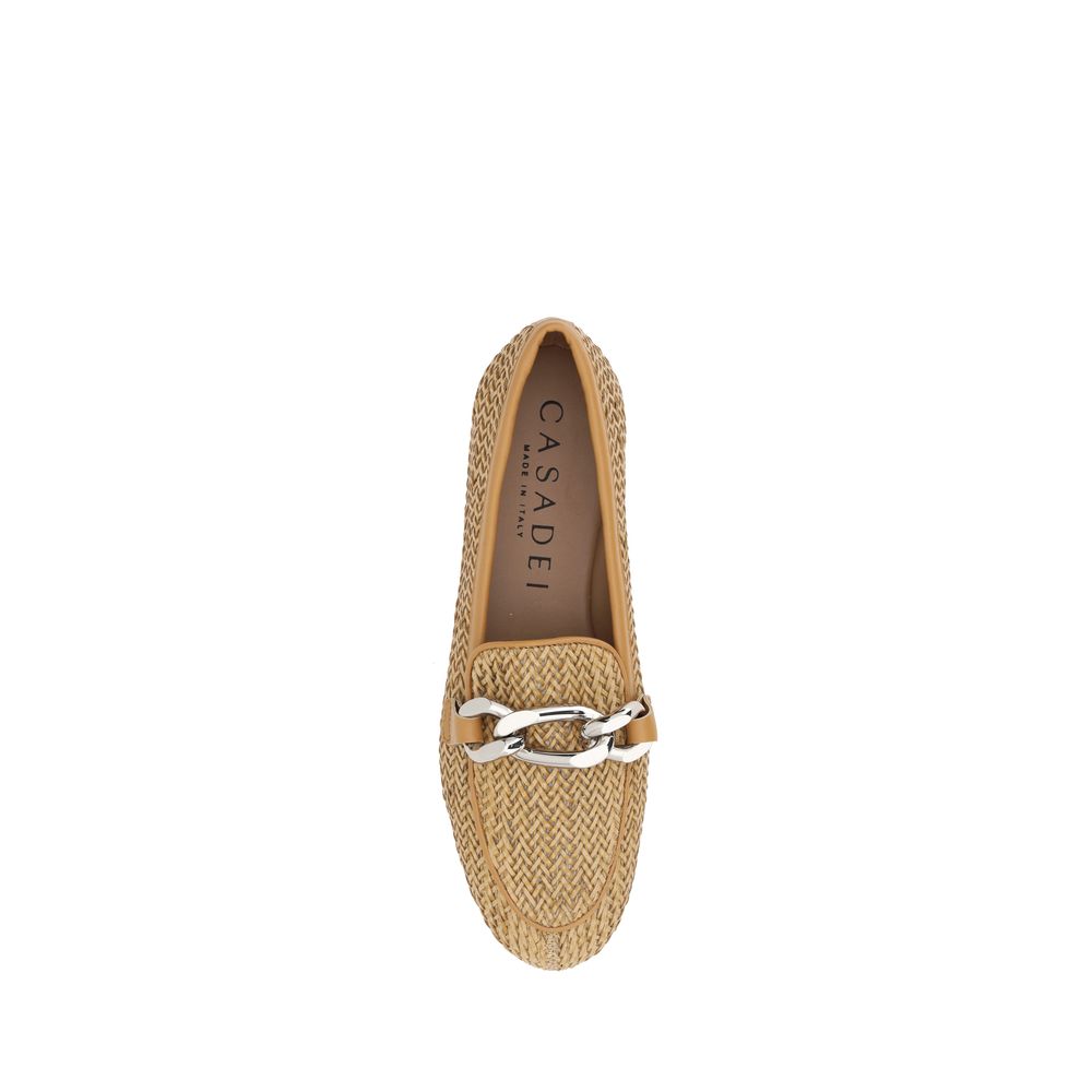 Casadei Woven leather Loafers