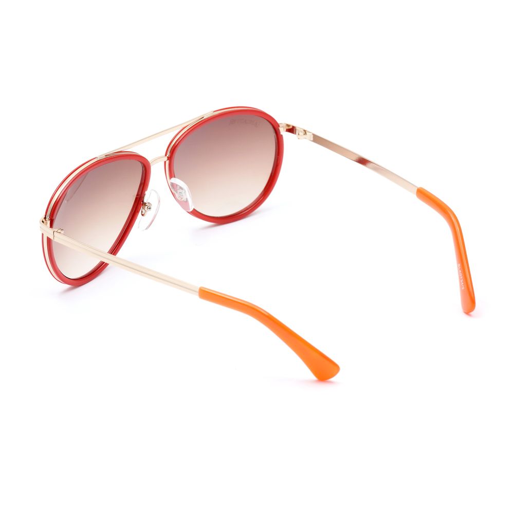 Lancaster Red Metal Sunglasses