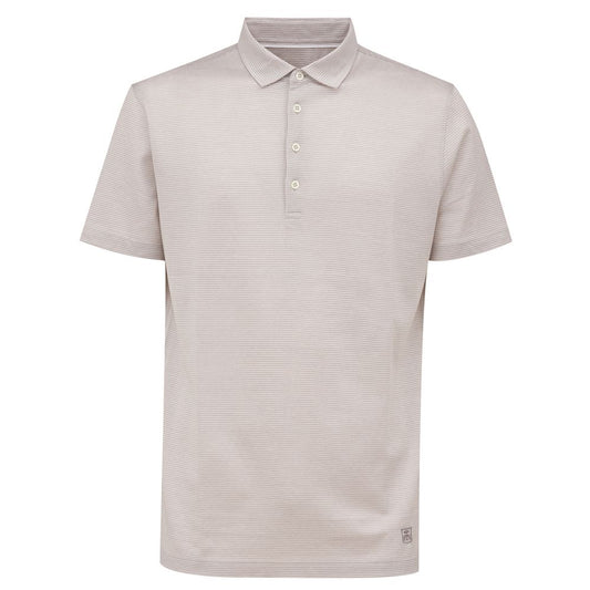 Corneliani White Cotton Polo Shirt