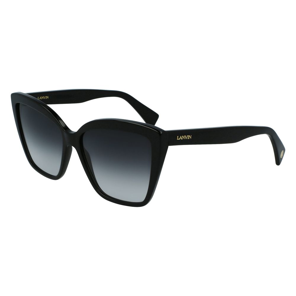 Lanvin Black Acetate Sunglasses