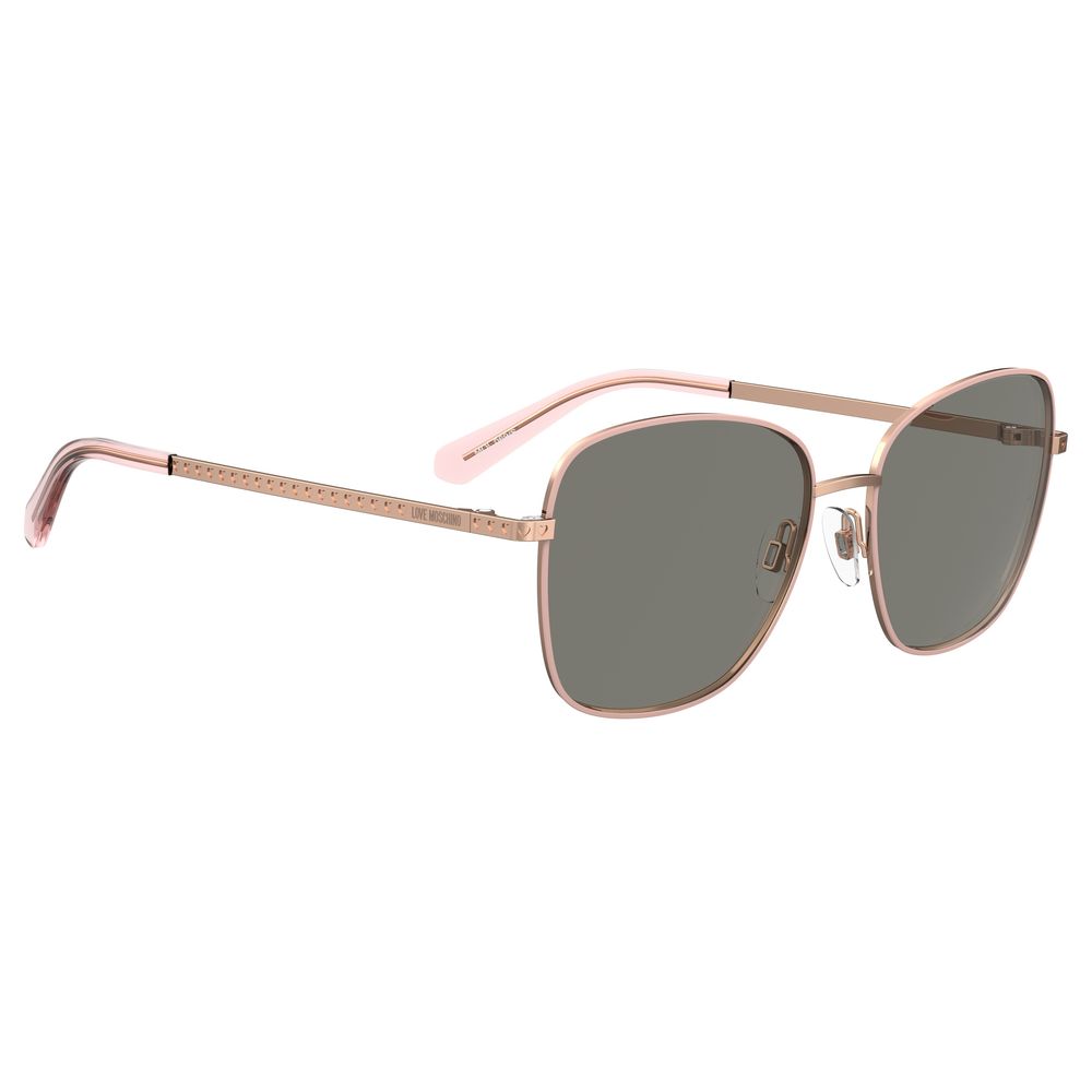 Love Moschino Brown Metal Sunglasses