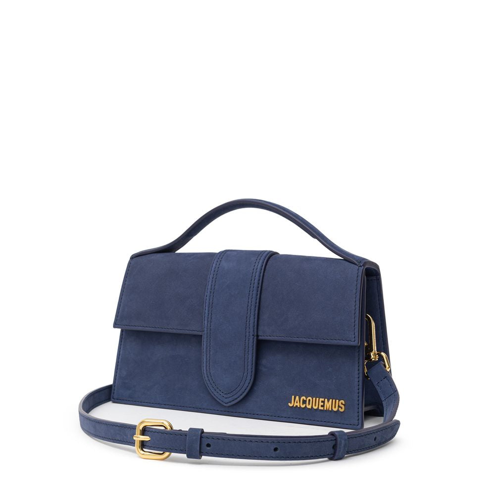 Jacquemus Navy Blue Scamosciato Handbag