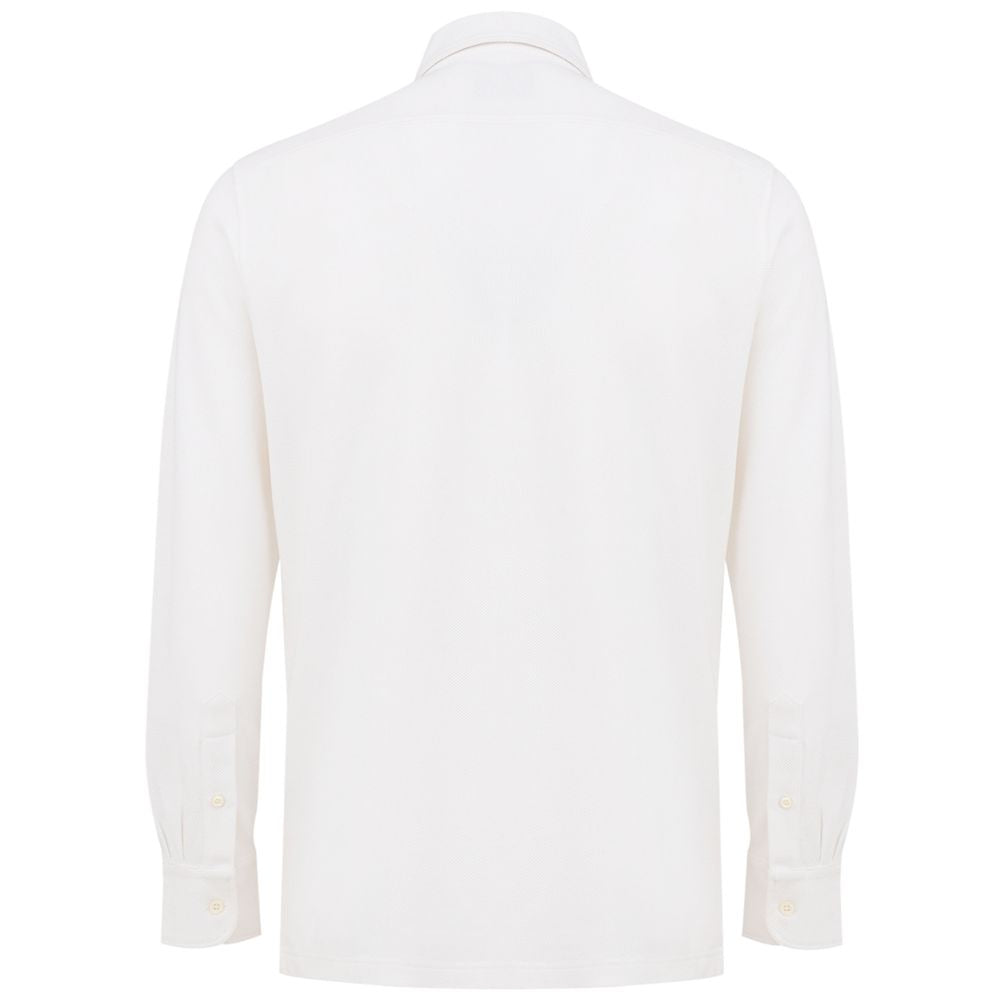 Corneliani White Cotton Shirt