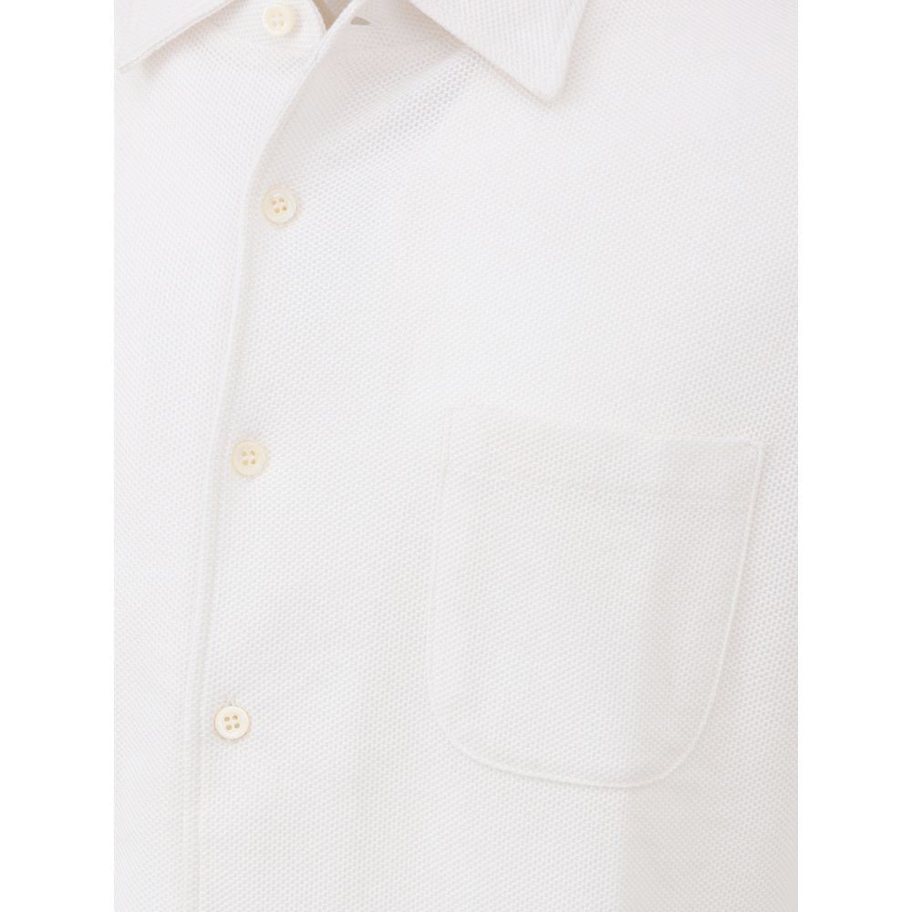 Corneliani White Cotton Shirt