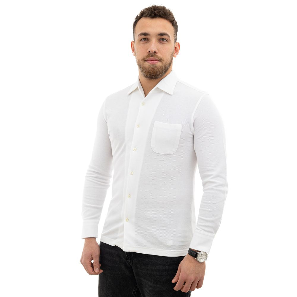 Corneliani White Cotton Shirt