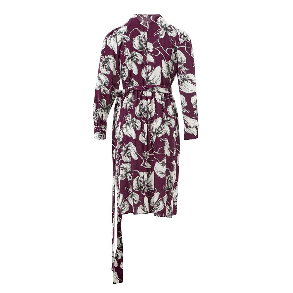 Lardini Purple Viscose Casual Dress