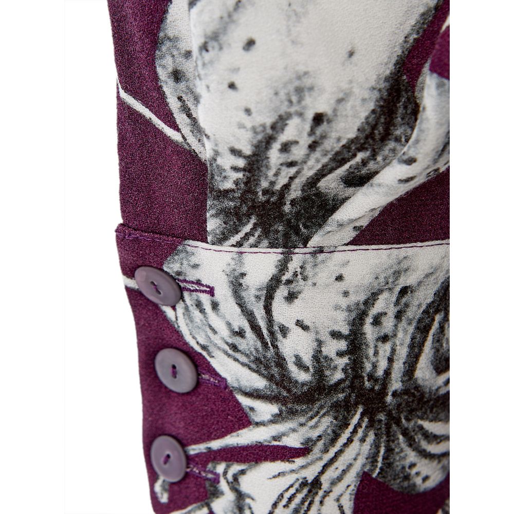 Lardini Purple Viscose Casual Dress