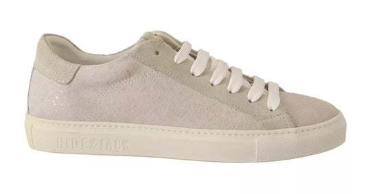 HIDE & JACK Off White Low Top Lace Up Sneakers Shoes