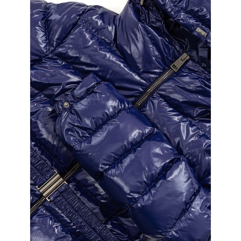Herno Blue Polyamide Coat