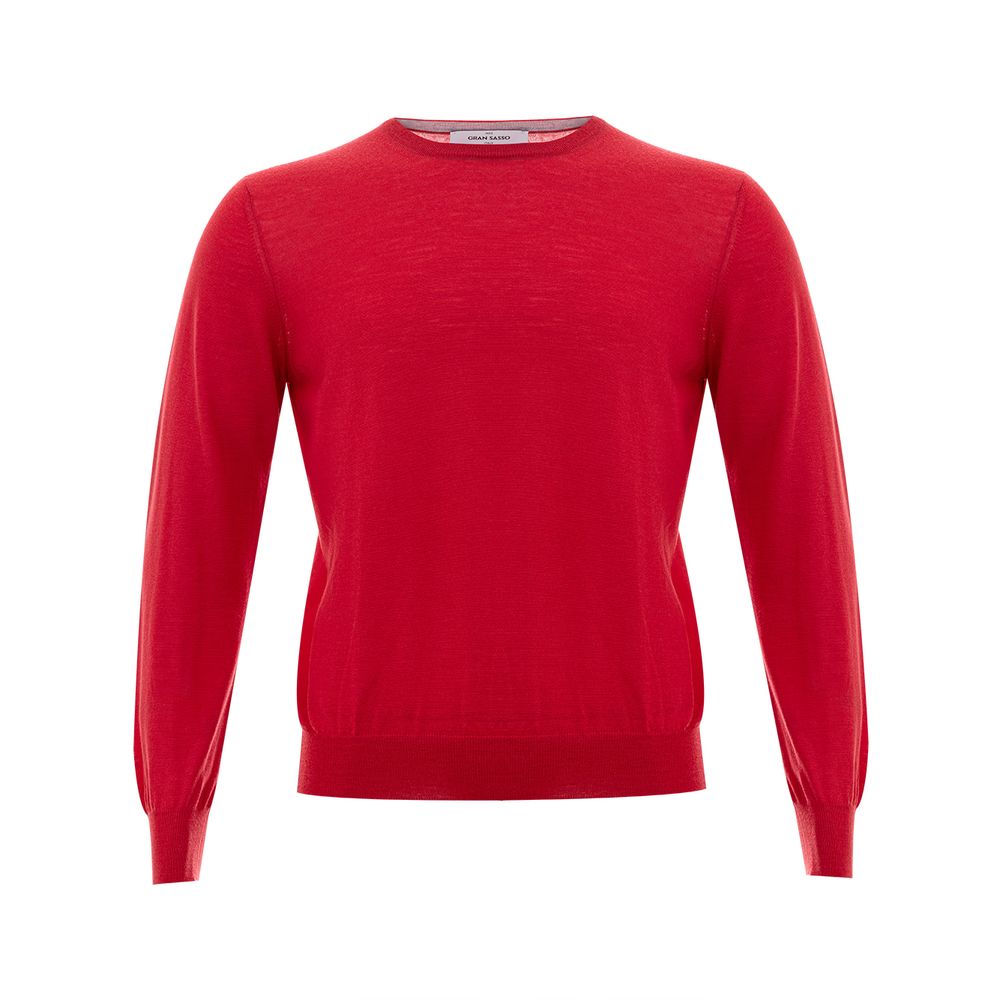 Gran Sasso Red Wool Sweatshirt