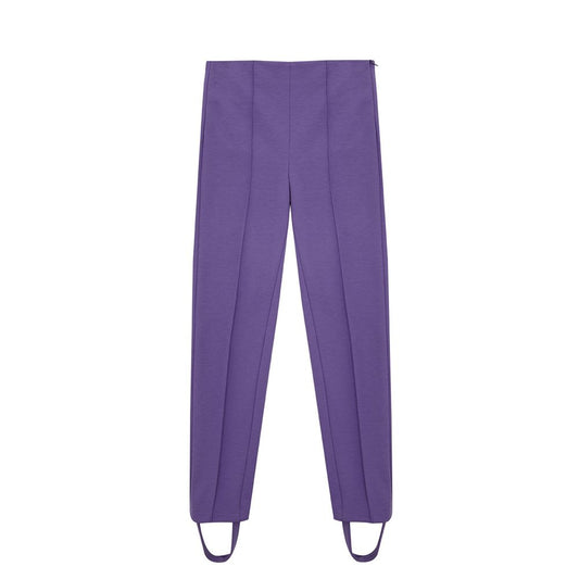 Lardini Purple Viscose Athletic Pants