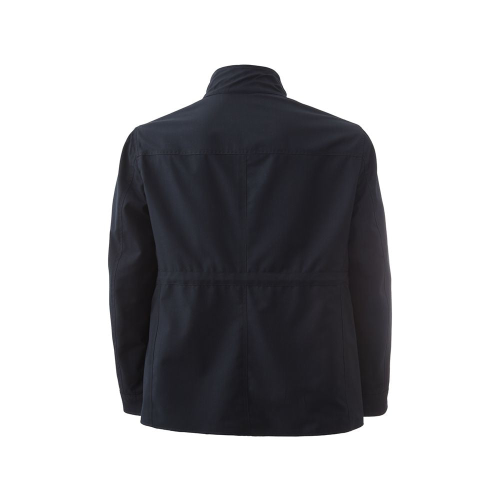 Lardini Blue Wool Coat