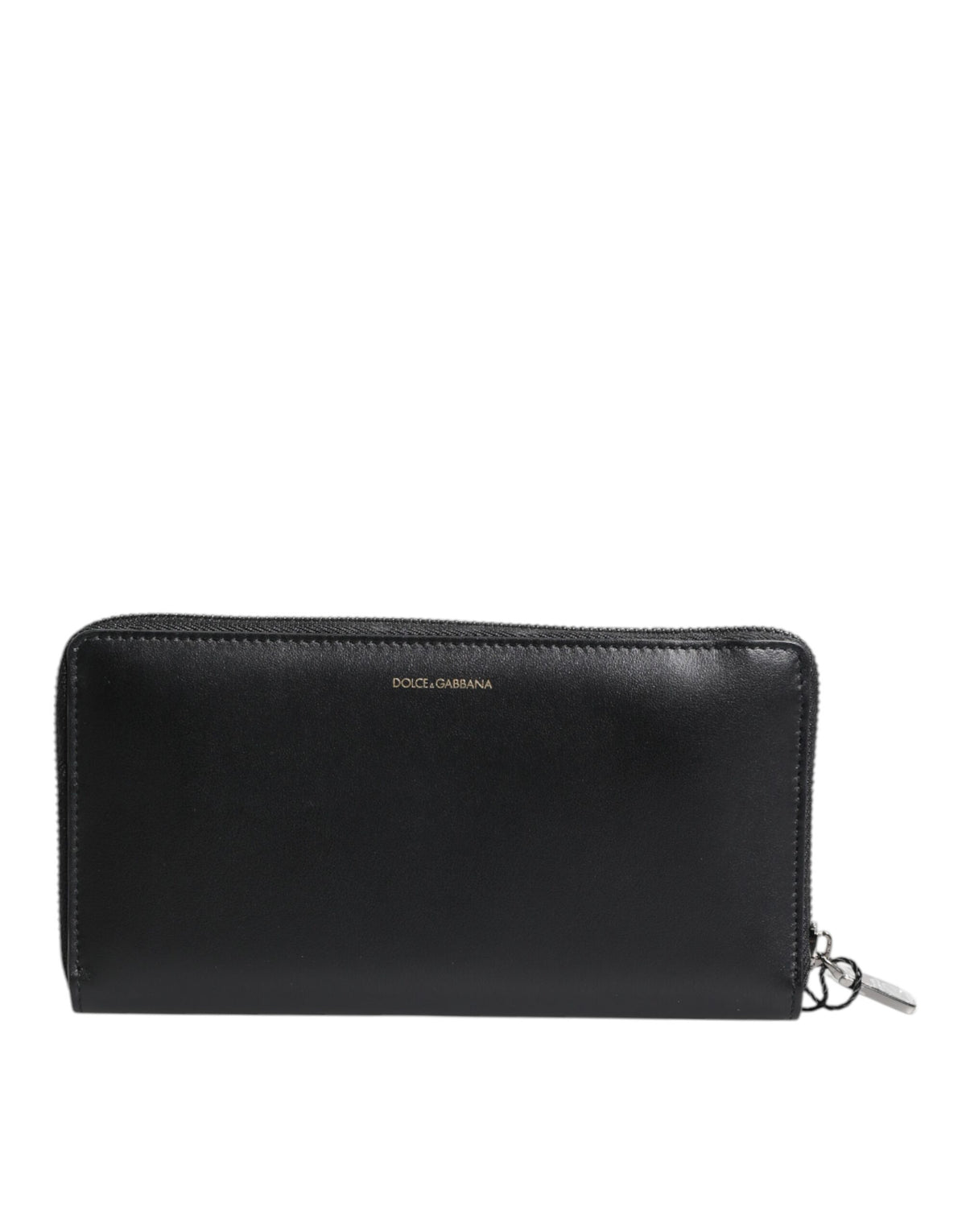 Dolce & Gabbana Black Blue Exotic Leather Embossed Continental Wallet