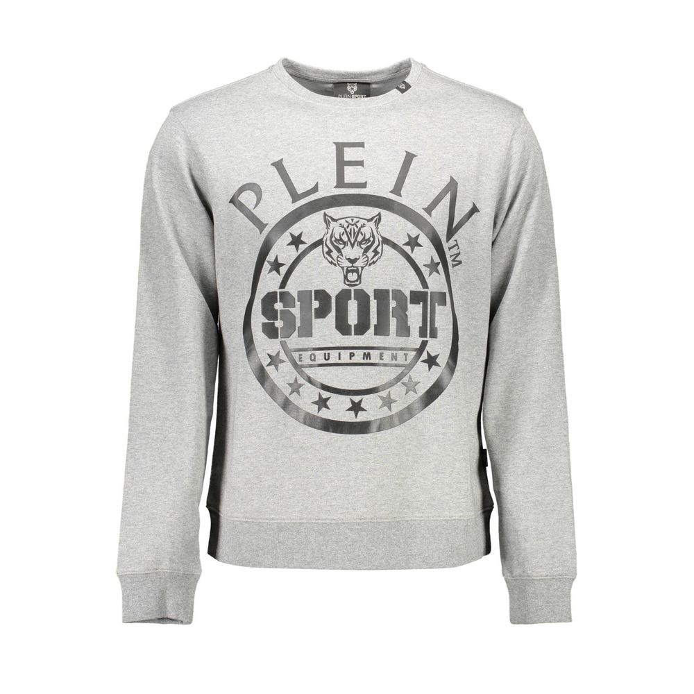 Plein Sport Grigio Cotton Men Sweatshirt