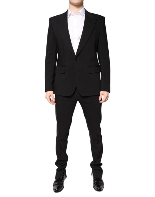 Dolce & Gabbana Multicolor Polyester Jacquard 2 Piece Suit