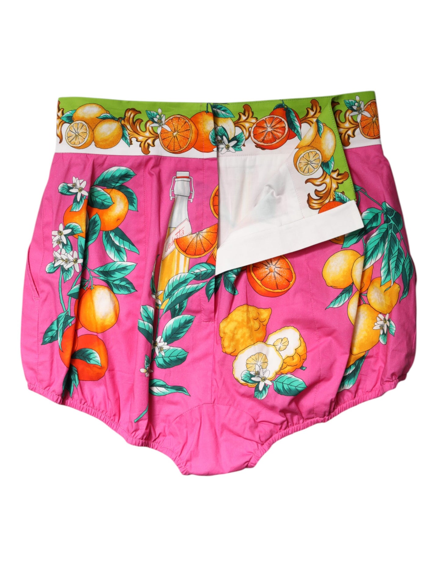 Dolce & Gabbana Pink Printed High Waist Hot Pants Shorts