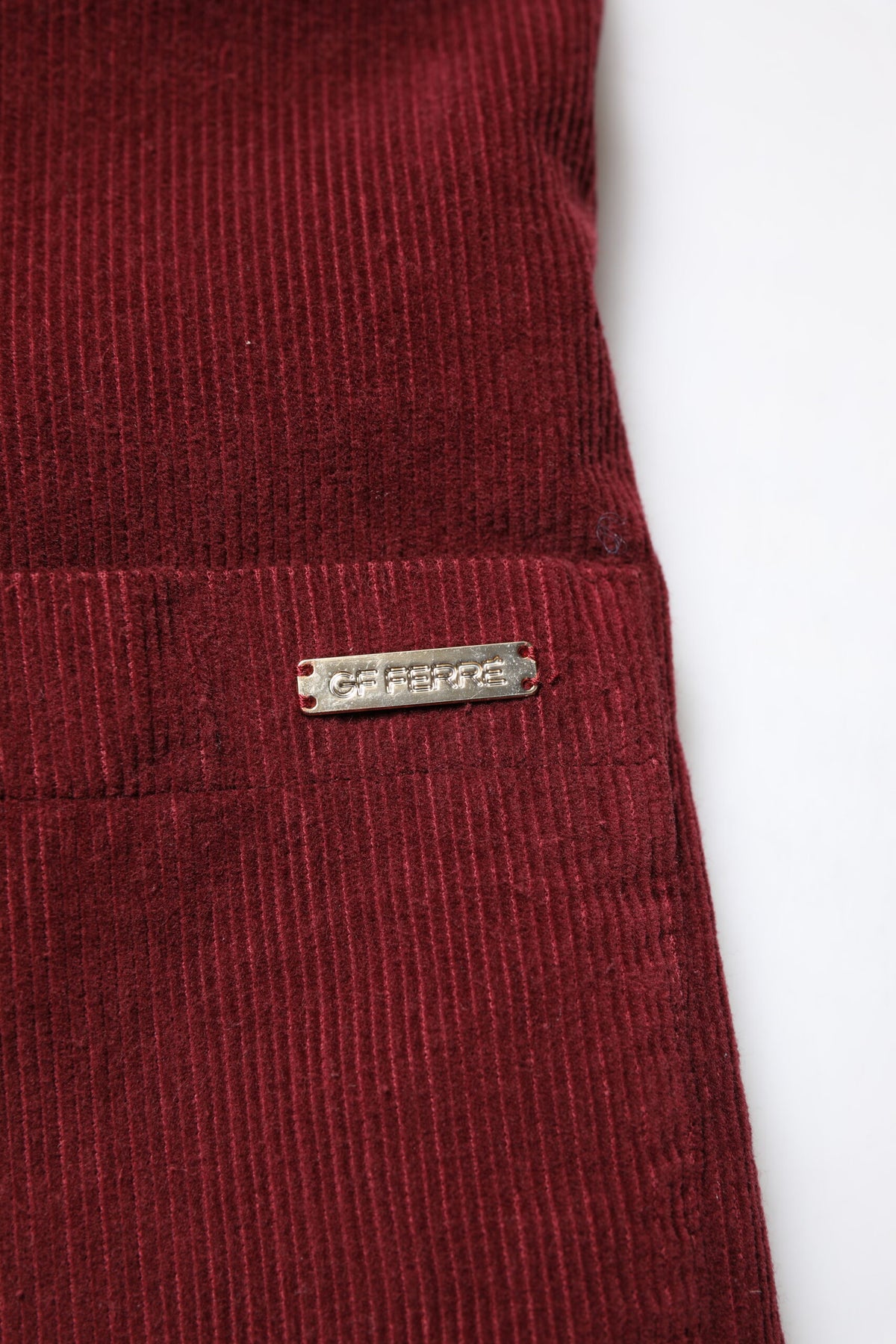 GF Ferre Maroon Corduroy Regular Fit Men Coat Blazer Jacket