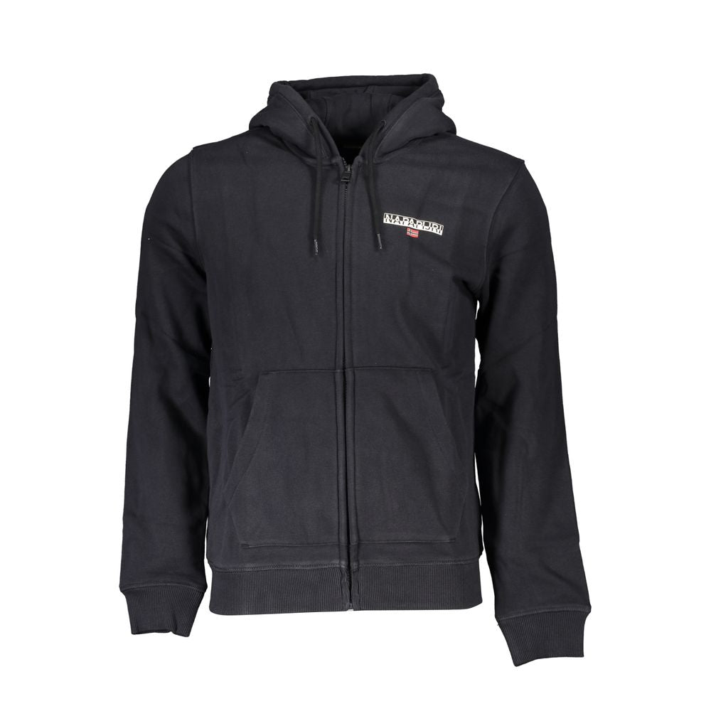 Napapijri Black Cotton Men's Hoodie