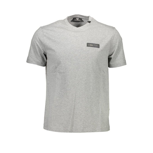 Plein Sport Grigio Cotton Men T-Shirt