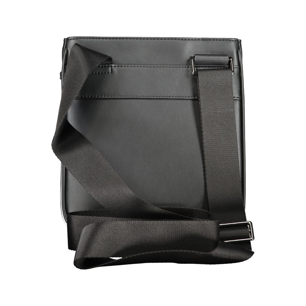 Tommy Hilfiger Black Polyurethane Men's Shoulder Bag