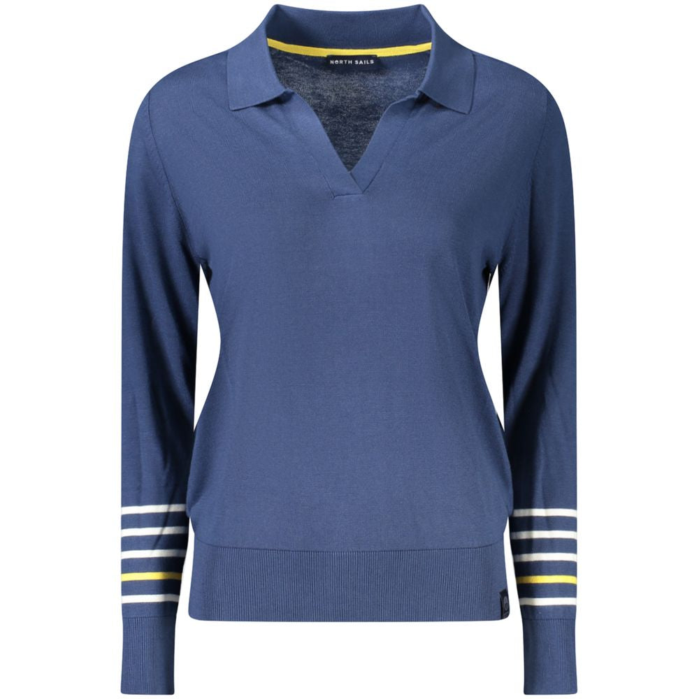 North Sails Blue Viscose Women Sweater