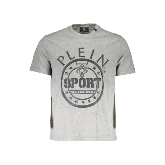 Plein Sport Grigio Cotton Men T-Shirt