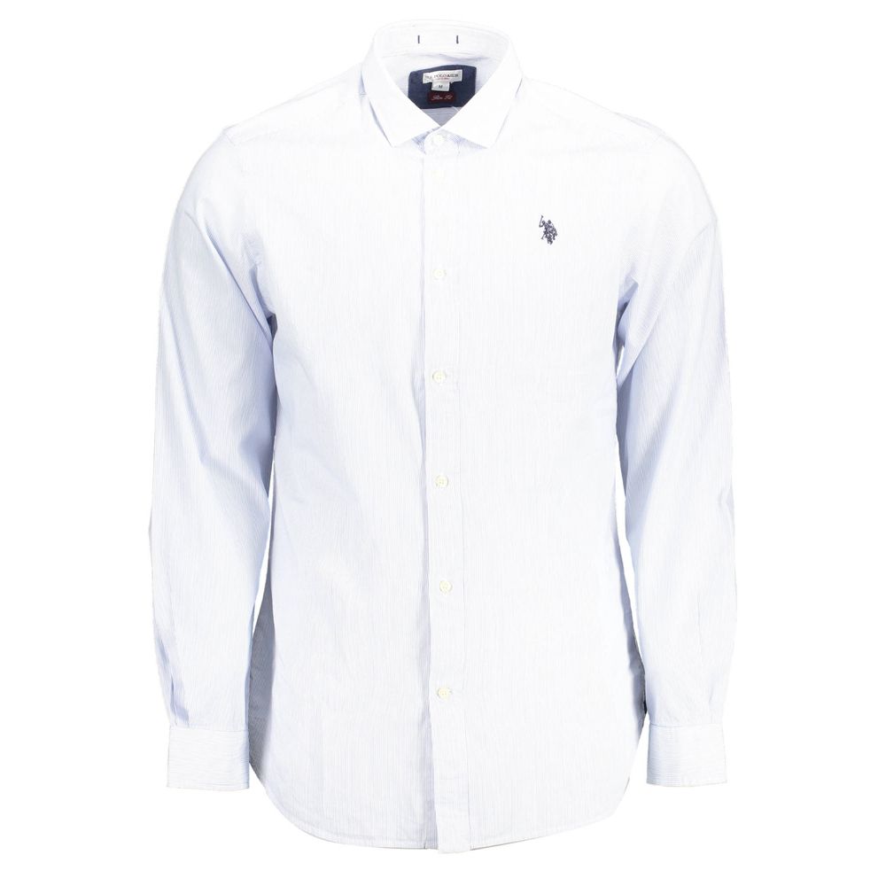 U.S. POLO ASSN. Azzurro Cotton Men's Shirt