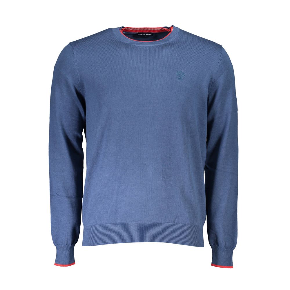 North Sails Gray Organic Cotton Men Sweater