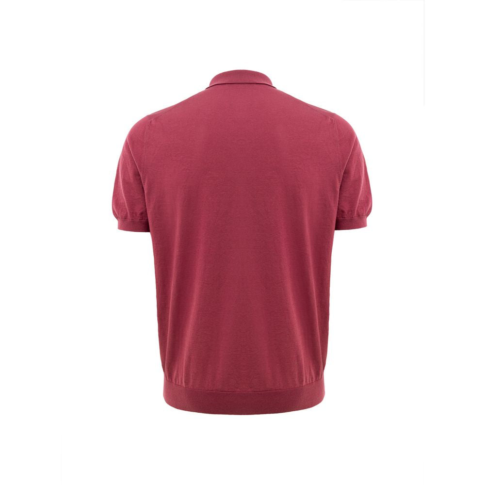 Gran Sasso Red Cotton Polo Shirt