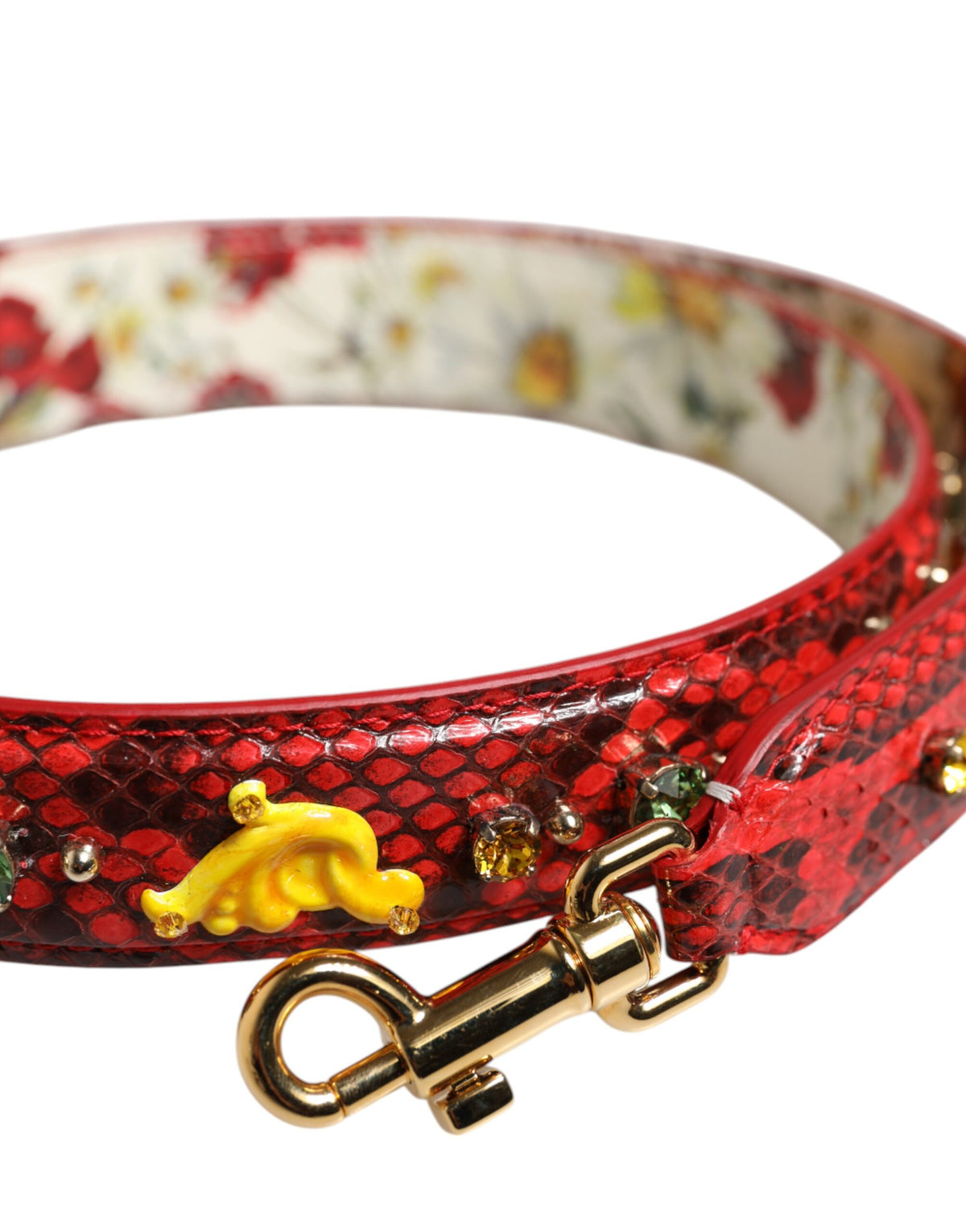 Dolce & Gabbana Multicolor Embellished Handbag Accessory Shoulder Strap