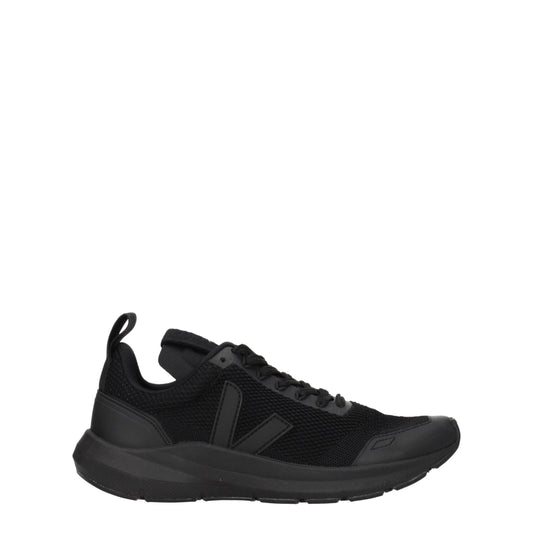 Veja Black Fabric Athletic Sneakers