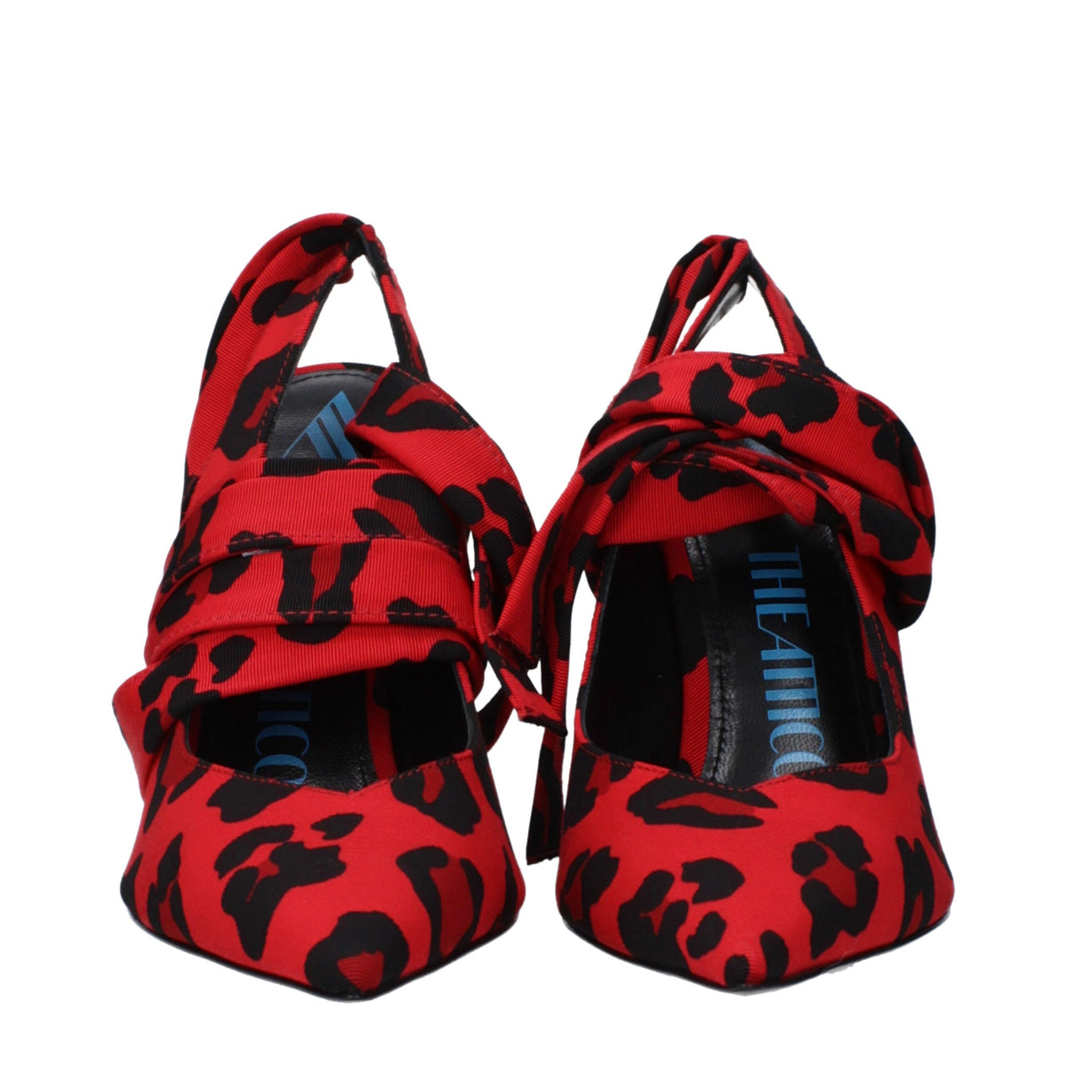 The Attico Red Fabric High Heel Pumps
