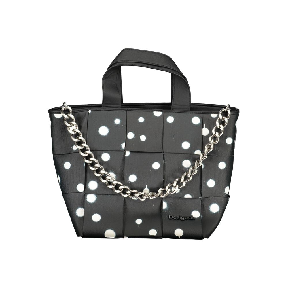 Desigual Nero Poliuretano Woman Shoulder Bag