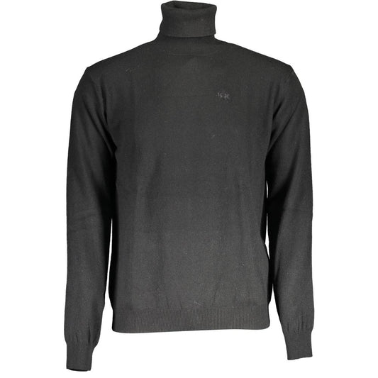 La Martina Nero Wool Men Sweater