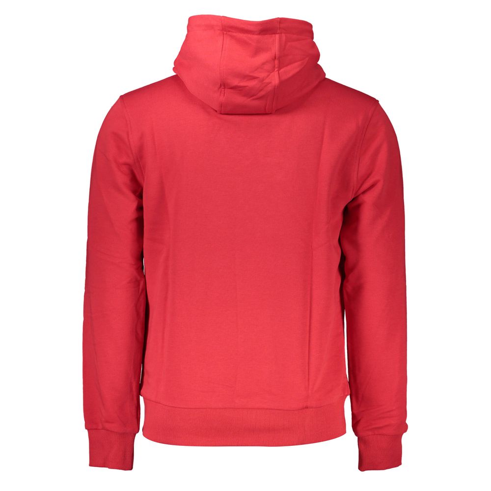 Cavalli Class Rosso Cotton Men Sweatshirt