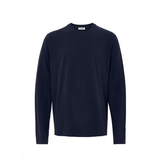 Jil Sander Blue Cotton T-Shirt